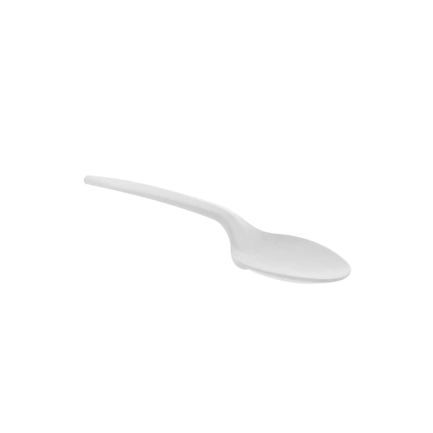 Spoon Plastic Polypropylene White Medium Weight - 1000 count - Prairie Packagi - Packaging and Accessories - Restaurant Supplies and Equipment - Canadian Distribution - Image 3