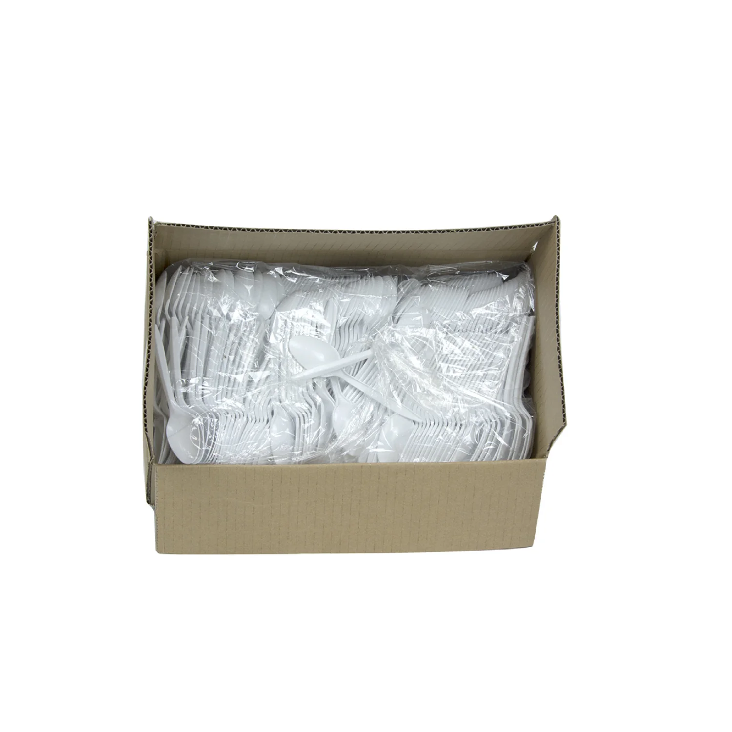 Spoon Plastic Polypropylene White Medium Weight - 1000 count - Prairie Packagi - Packaging and Accessories - Restaurant Supplies and Equipment - Canadian Distribution - Image 4