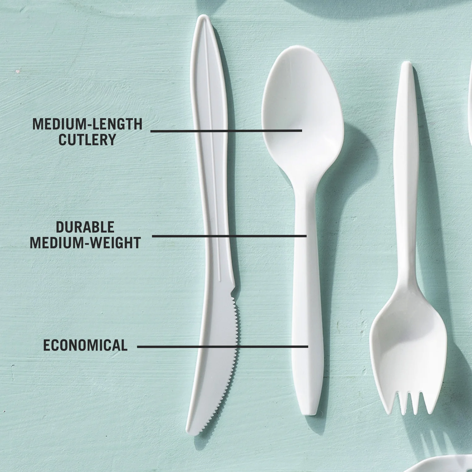 Spoon Plastic Polypropylene White Medium Weight - 1000 count - Prairie Packagi - Packaging and Accessories - Restaurant Supplies and Equipment - Canadian Distribution - Image 7