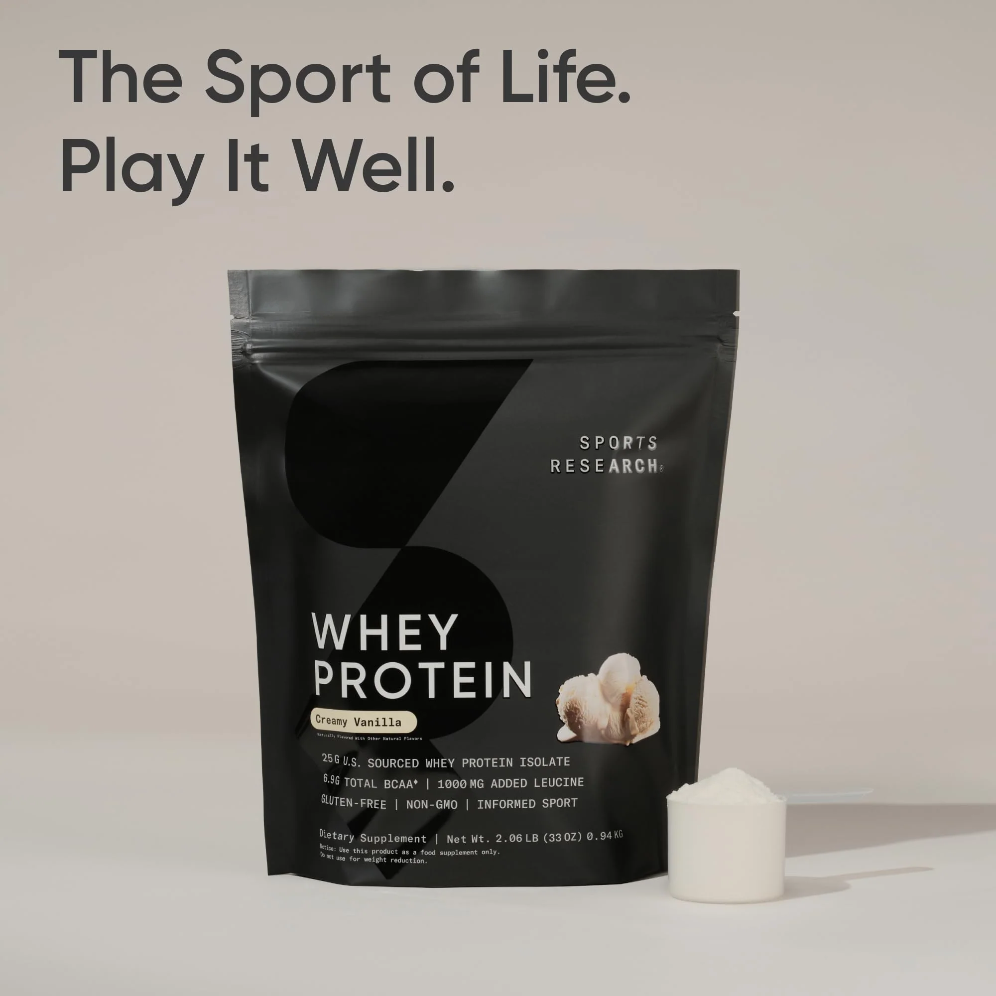 Sports Research – Whey Protein Isolate – Dutch Chocolate – 1.03 kg - Canadian Distribution - Ships Free Within Canada on Orders Above CAD $199 - Image 3