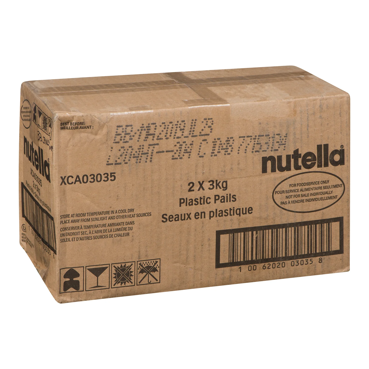 Spread Hazelnut & Chocolate Nutella - 2 x 3 kg - Nutella - Restaurant and Foodservice Ingredients - Canadian Distribution - Ships Free Within Canada on Orders Above CAD $199 - Image 2