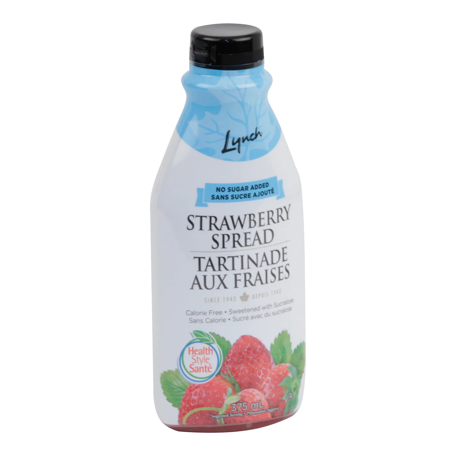 Spread Strawberry Calorie Free - 12 x 375 mL - Health Style - Restaurant and Foodservice Ingredients - Canadian Distribution - Ships Free Within Canada on Orders Above CAD $199