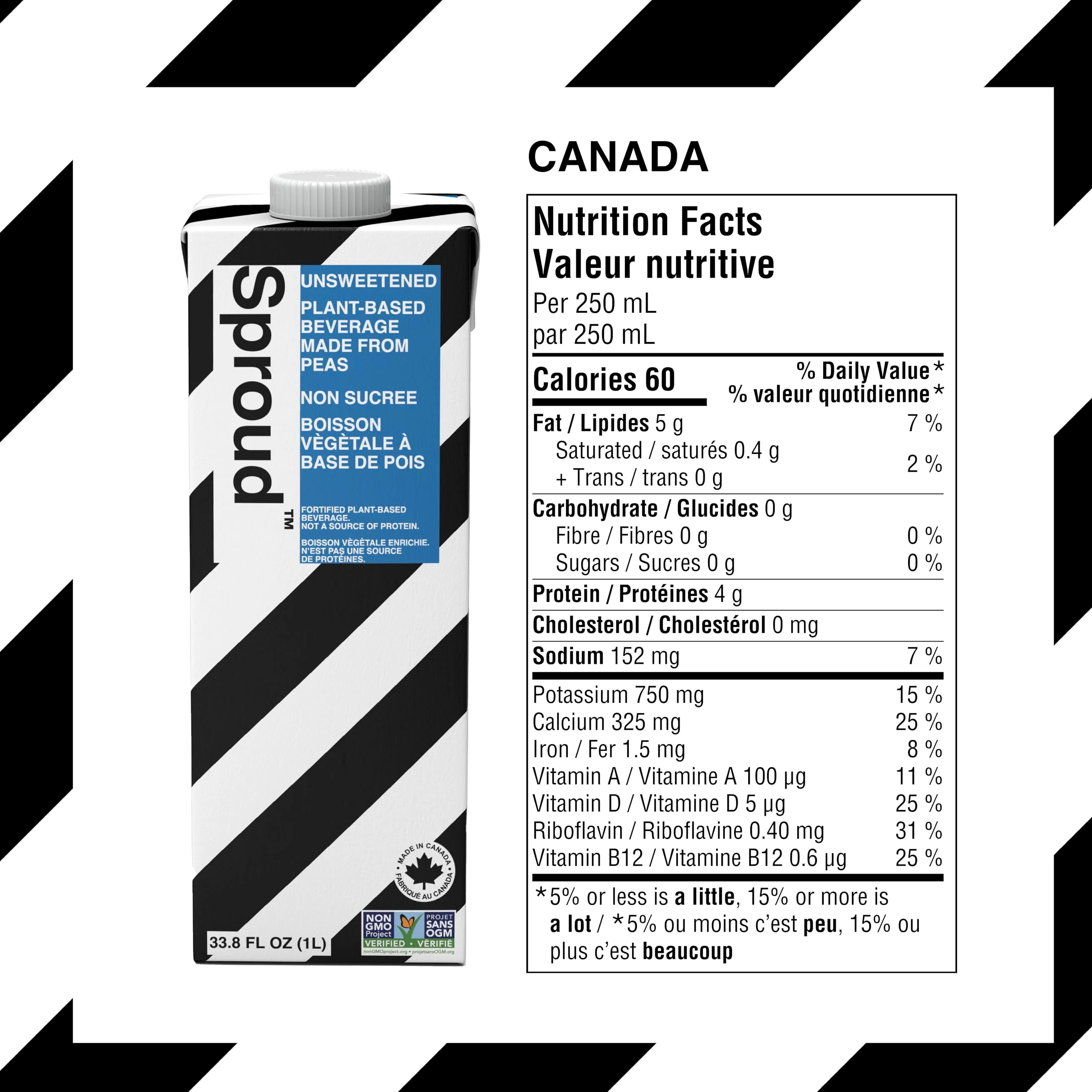 Sproud – Vegan Pea Protein Milk – Unsweetened – 1L × 6 - Canadian Distribution - Ships Free Within Canada on Orders Above CAD $199 - Image 6