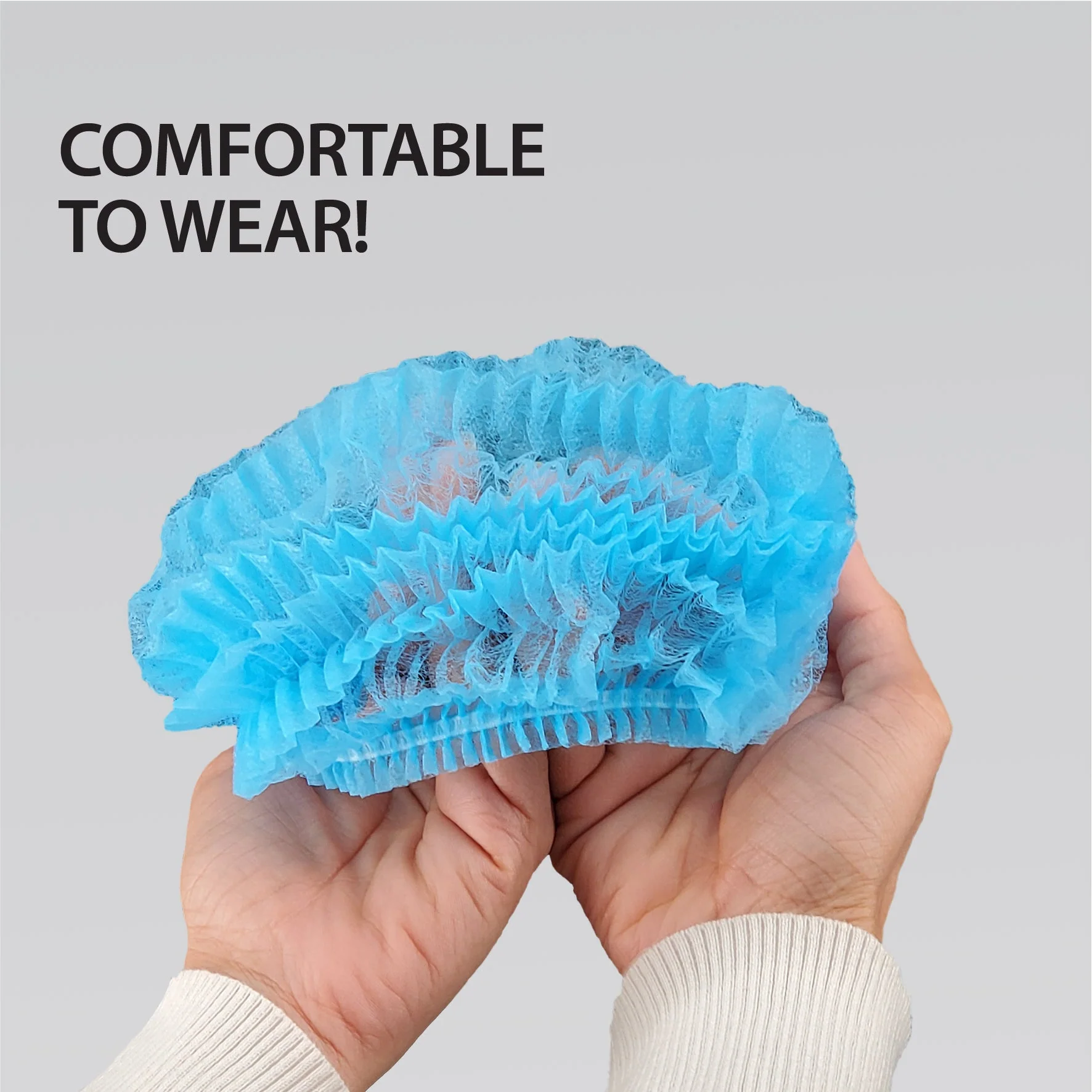 Rhino - 21" Bouffant Cap, Blue - BCAP21-BL - Image 3