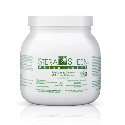 Stera-Sheen Green Label Sanitizer and Cleaner for Ice Cream Machines, Slush Machines And More - 4 lbs Jar,  Case 4 x 4lbs Jars - Canada - Image 9
