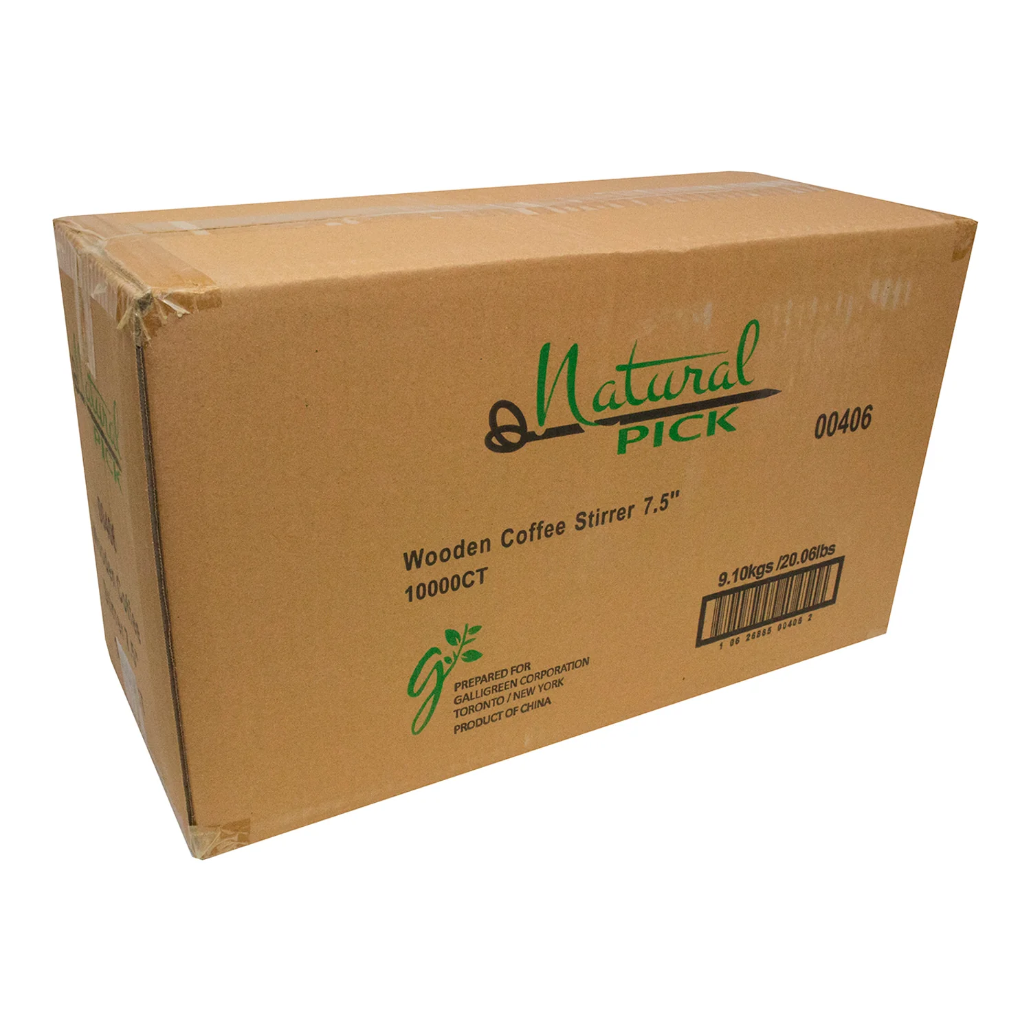 Stirrer Coffee Wood 7.5 in. - 1000 count (Case = 10 x 1000 count) - Natural Pick - Packaging and Accessories - Restaurant Supplies and Equipment - Canadian Distribution - Image 2
