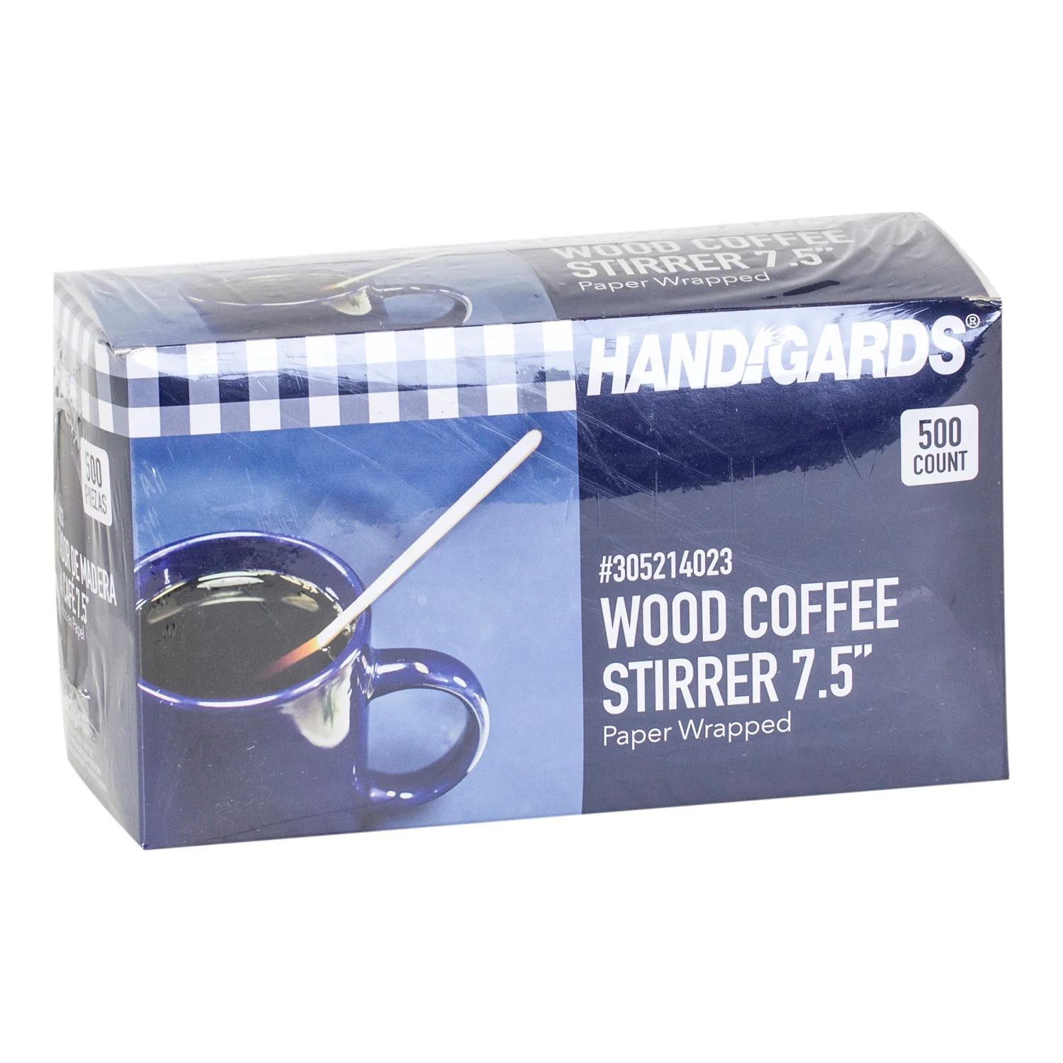 Stirrer Wood Coffee 7.5 in. Wrapped - 10 x 500 count - Handgard - Packaging and Accessories - Restaurant Supplies and Equipment - Canadian Distribution - Image 4