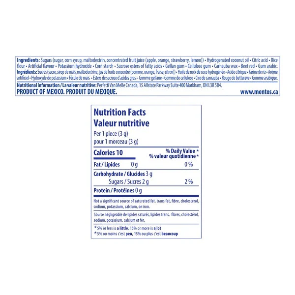 Strawberry - 4 x 20 ct - Mentos - Canadian Distribution - Ships Free Within Canada on Orders Above CAD $199 - Image 2