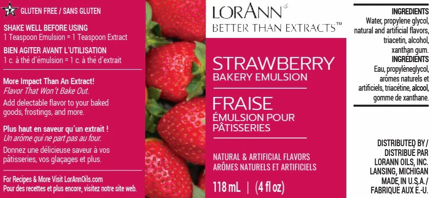 Strawberry Bakery Emulsion (No Added Color) - 4 oz. - 16 oz. - 1 Gallon - 5 Gallons - Bakery Emulsions Canada - Ships Free Within Canada on Orders Above CAD $199 - Image 5
