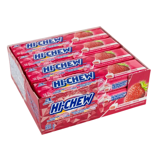 Strawberry Candy - 48 × 58 g - Hi-Chew - Canadian Distribution - Ships Free Within Canada on Orders Above CAD $199 - Image 2