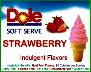 Dole Strawberry Soft Serve Mix - 4.4 Lbs. Bag - Case (4 X 4.4lb Bags) - Canadian Distribution - Ships Free Within Canada on Orders Above CAD $199 - Image 5