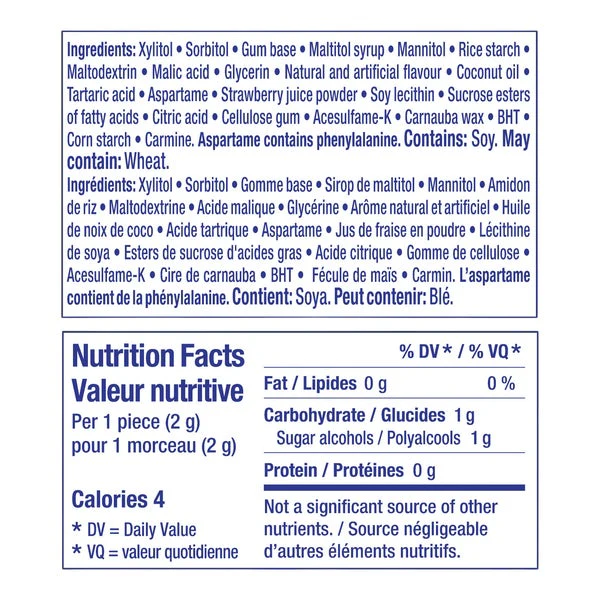 Strawberry Gum - 24 × 50 pieces - Mentos - Canadian Distribution - Ships Free Within Canada on Orders Above CAD $199 - Image 2