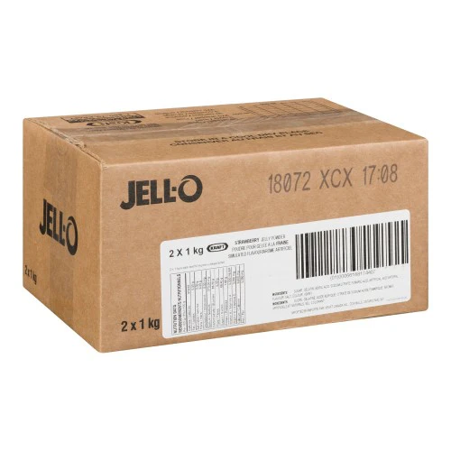 Strawberry - JELL-O Gelatin - Jelly Powder - Dessert Mix - 2 x 1kg/Case - Ships Free Within Canada on Orders Above CAD $199 - Image 2