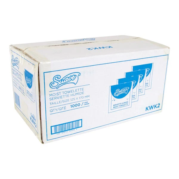 Suave Moist Towelette - Pack of 1000 - Disposables, Restaurant Packaging and Take-Out Supplies - Canadian Distribution - Ships Free Within Canada on Orders Above CAD $199 - Image 3