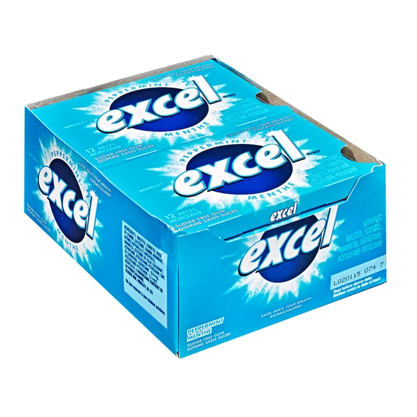 Sugar-free Peppermint Gum - 48 x Packs of 12 - Excel - Canadian Distribution - Ships Free Within Canada on Orders Above CAD $199 - Image 2