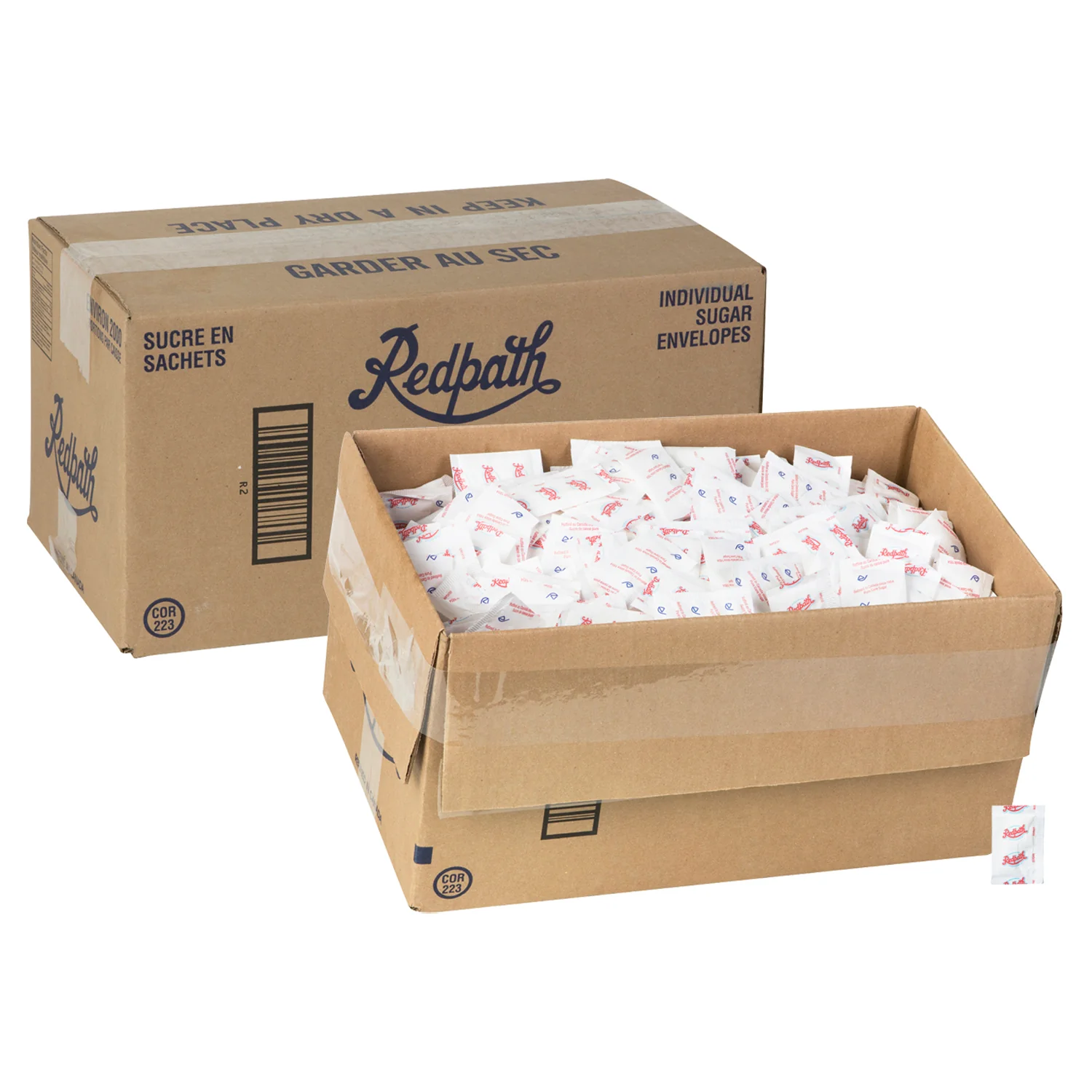Sugar Packet 3.5 g. x 2000 ct. - 1 x 2000 count - Red Path - Restaurant and Foodservice Ingredients - Canadian Distribution - Ships Free Within Canada on Orders Above CAD $199 - Image 3