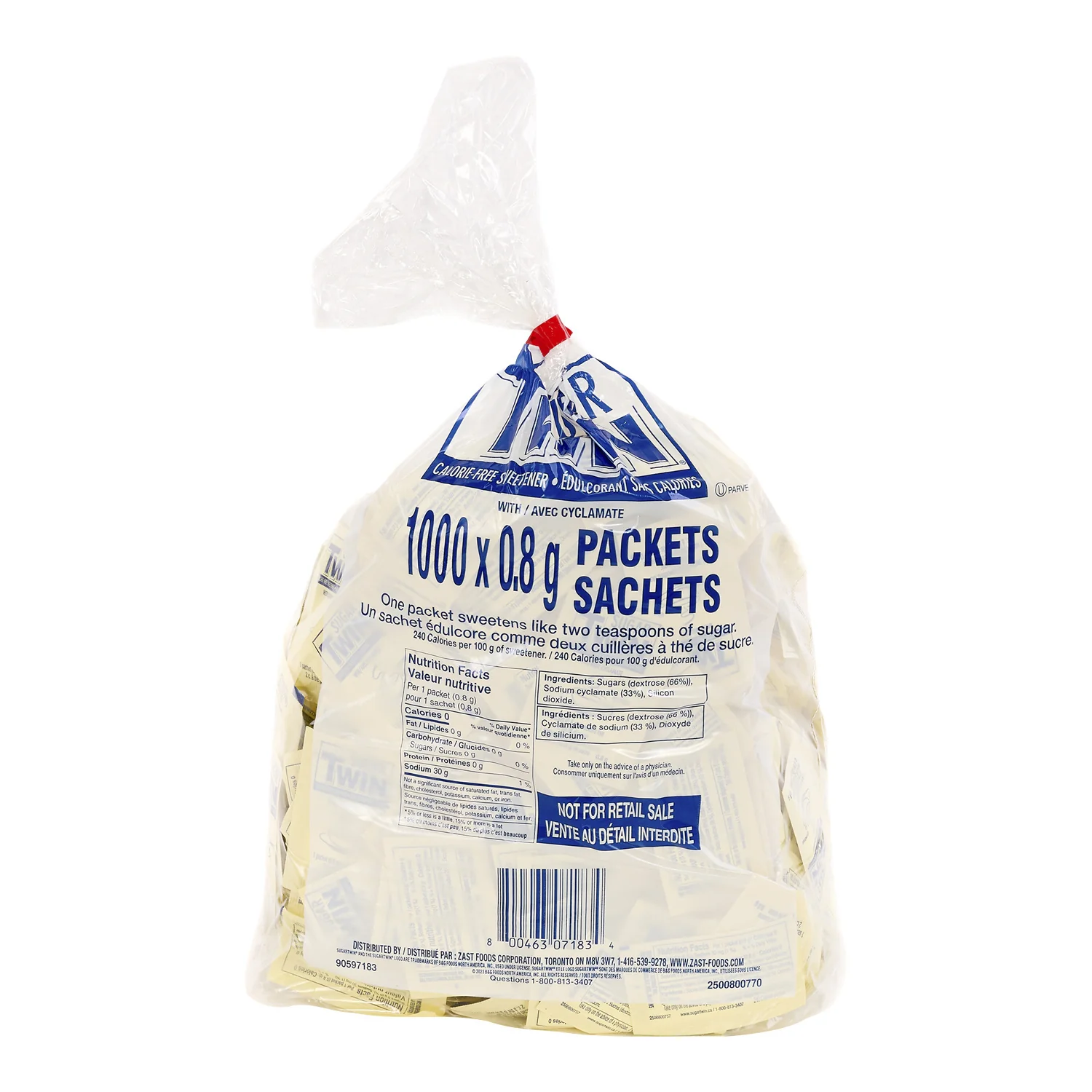 Sugar Substitute Twin Original - 3 x 1000 count - Sugar Twin - Restaurant and Foodservice Ingredients - Canadian Distribution - Ships Free Within Canada on Orders Above CAD $199 - Image 3