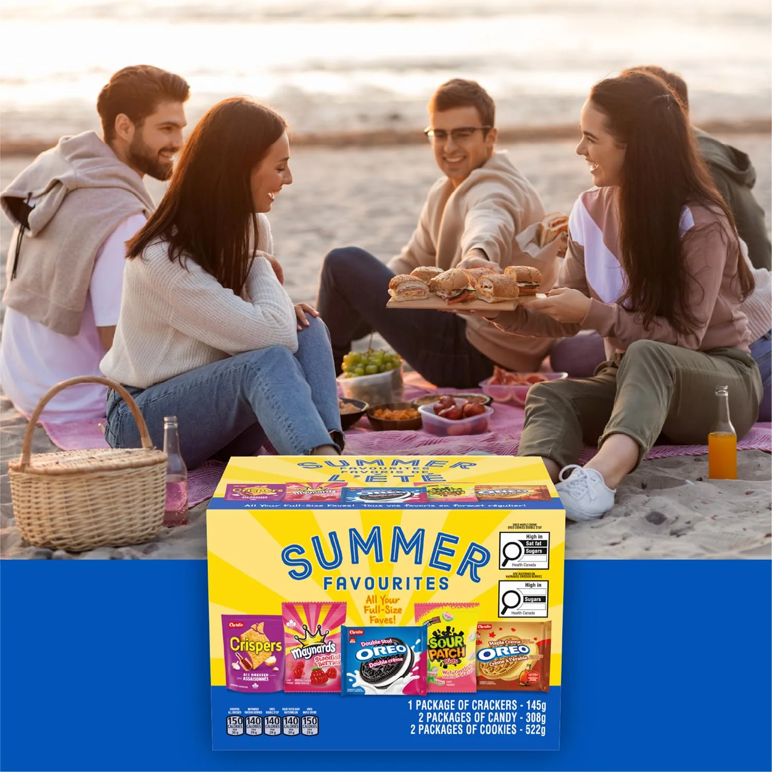 Summer Snack Box 975g - Beach & Picnic Assortment with Cookies, Candies & Crispers - Canadian Distribution - Ships Free Within Canada on Orders Above CAD $199 - Image 7