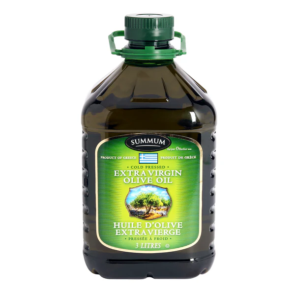 Summum Extra-virgin Olive Oil - 4 x 3 L - Grocery and Food Items - Canadian Distribution - Ships Free Within Canada on Orders Above CAD $199