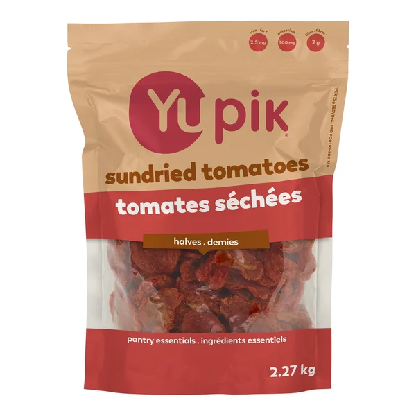 Sun Dried Tomatoes - 4 x 2.27 kg - Yupik - Canadian Distribution - Ships Free Within Canada on Orders Above CAD $199