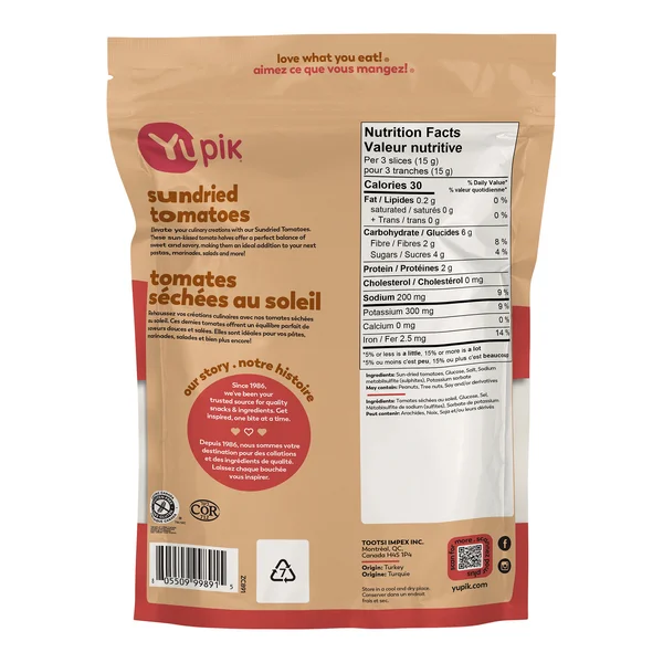 Sun Dried Tomatoes - 4 x 2.27 kg - Yupik - Canadian Distribution - Ships Free Within Canada on Orders Above CAD $199 - Image 3