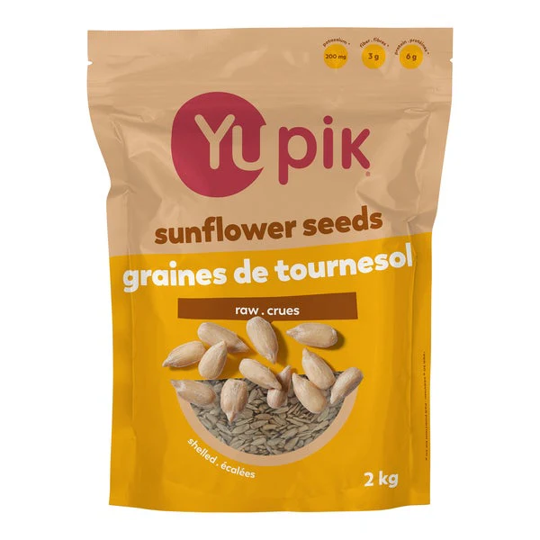 Sunflower Seeds - 4 x 2 kg - Yupik - Canadian Distribution - Ships Free Within Canada on Orders Above CAD $199