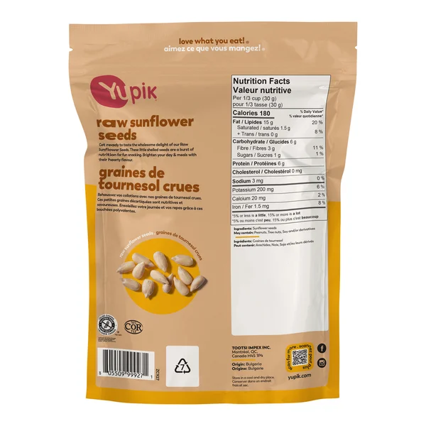 Sunflower Seeds - 4 x 2 kg - Yupik - Canadian Distribution - Ships Free Within Canada on Orders Above CAD $199 - Image 2