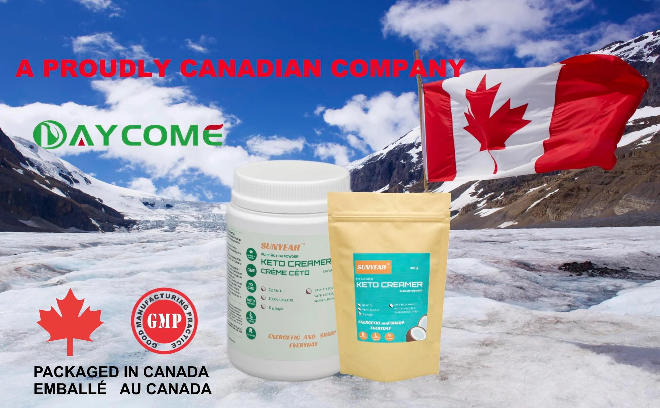 SUNYEAH – MCT Oil Powder – Unflavoured – 300g – Pure C8 C10 - Canadian Distribution - Ships Free Within Canada on Orders Above CAD $199 - Image 2