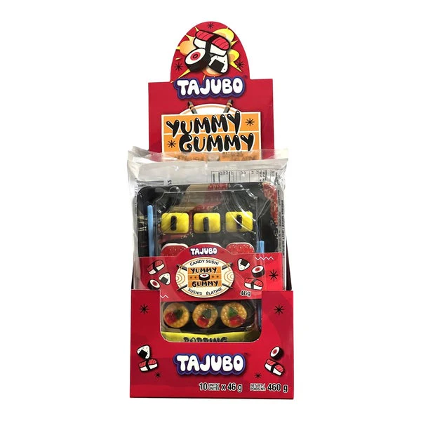 Sushi Gummy Tray - 40 × 46 g - Tajubo - Canadian Distribution - Ships Free Within Canada on Orders Above CAD $199