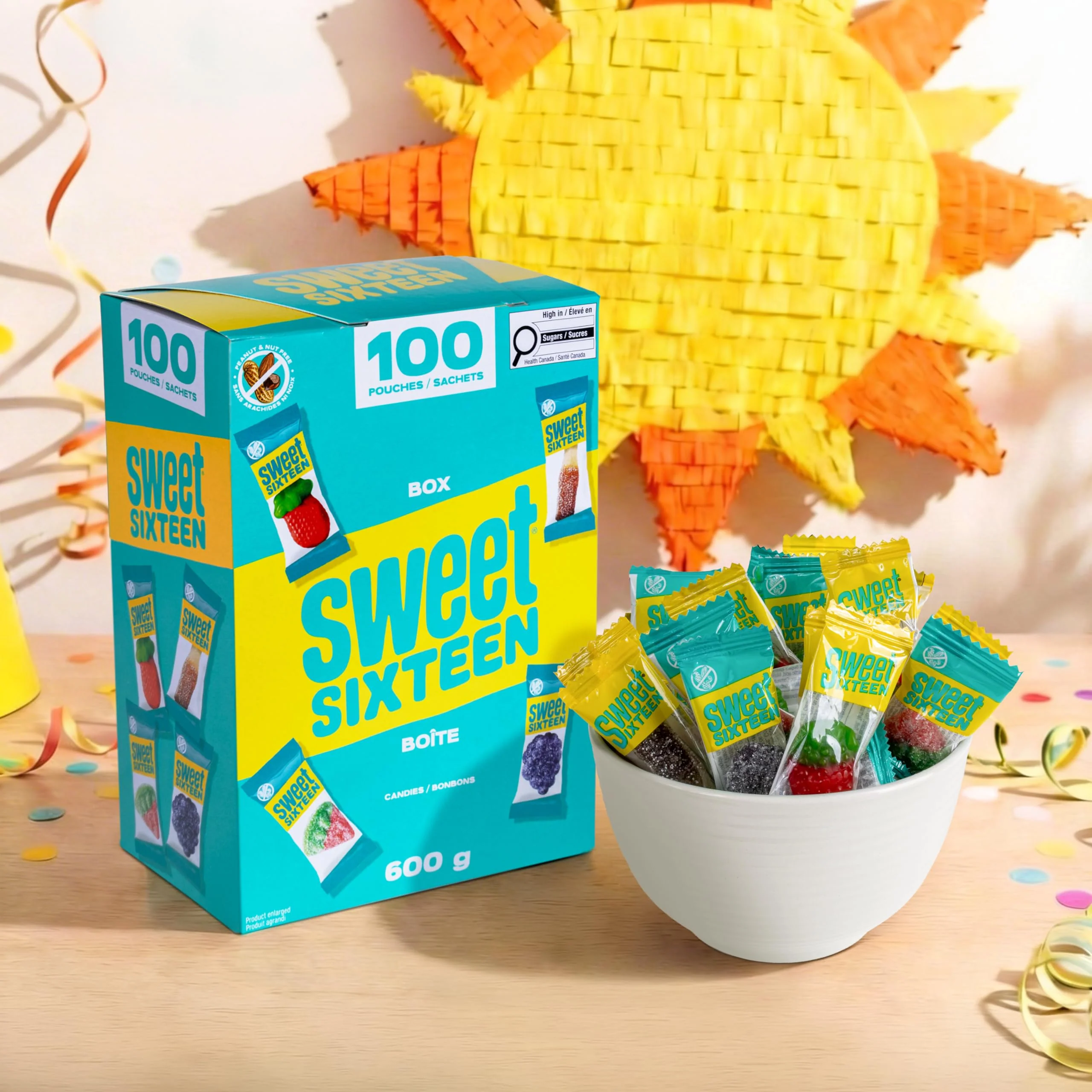 Sweet Sixteen Assorted Gummy Candy Mix - 100 Individually Wrapped Pieces for Celebrations, Events & Everyday Enjoyment - Canadian Distribution - Ships Free Within Canada on Orders Above CAD $199 - Image 3