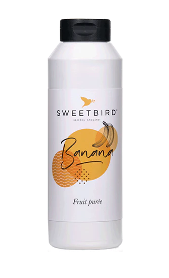 Sweetbird Purees - Banana - 6 x 1 L Case - Vegan - Canadian Distribution - Ships Free Within Canada on Orders Above CAD $199