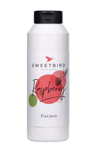 Sweetbird Purees - Raspberry - 6 x 1 L Case - Vegan - Canadian Distribution - Ships Free Within Canada on Orders Above CAD $199