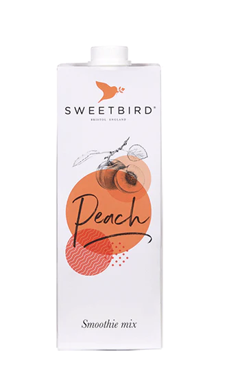 Sweetbird Smoothies - Peach - 8 x 1 L Case - Vegan - Canadian Distribution - Ships Free Within Canada on Orders Above CAD $199