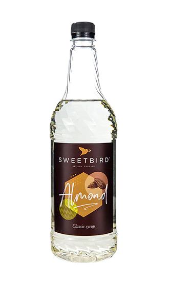 Sweetbird Syrup - Almond - 6 x 1 L Case - Vegan - Canadian Distribution - Ships Free Within Canada on Orders Above CAD $199