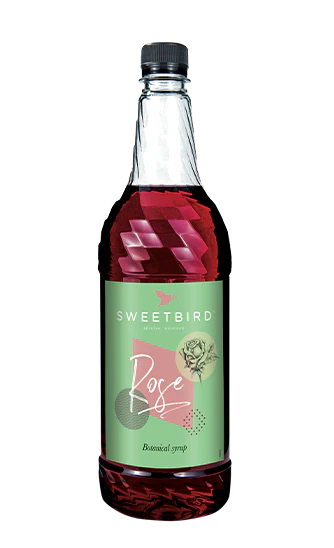 Sweetbird Syrup - Botanical Rose - 6 x 1 L Case - Vegan - Canadian Distribution - Ships Free Within Canada on Orders Above CAD $199