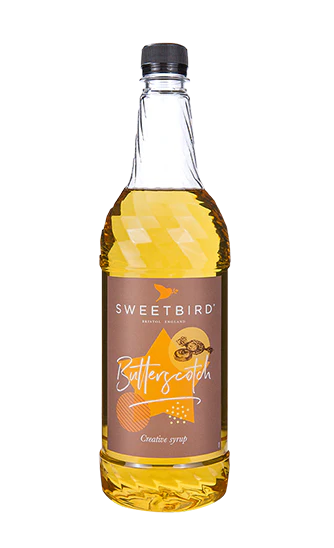 Sweetbird Syrup - Butterscotch - 6 x 1 L Case - Vegan - Canadian Distribution - Ships Free Within Canada on Orders Above CAD $199