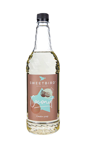 Sweetbird Syrup - Coconut - 6 x 1 L Case - Vegan - Canadian Distribution - Ships Free Within Canada on Orders Above CAD $199