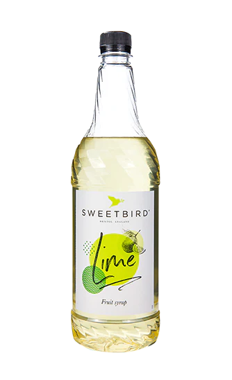 Sweetbird Syrup - Lime - 6 x 1 L Case - Vegan - Canadian Distribution - Ships Free Within Canada on Orders Above CAD $199