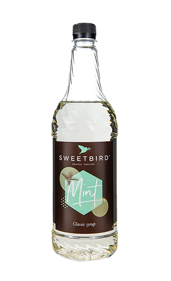 Sweetbird Syrup - Mint - 6 x 1 L Case - Vegan - Canadian Distribution - Ships Free Within Canada on Orders Above CAD $199