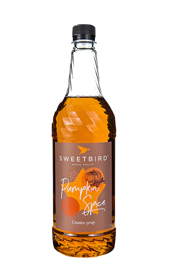 Sweetbird Syrup - Pumpkin Spice - 6 x 1 L Case - Vegan - Canadian Distribution - Ships Free Within Canada on Orders Above CAD $199