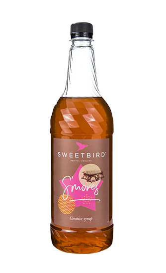 Sweetbird Syrup - S'mores - 6 x 1 L Case - Vegan - Canadian Distribution - Ships Free Within Canada on Orders Above CAD $199