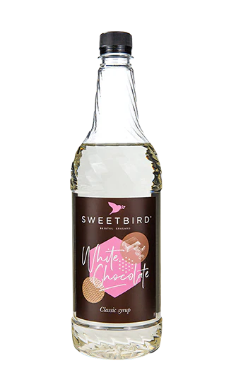 Sweetbird Syrup - White Chocolate - 6 x 1 L Case - Vegan - Canadian Distribution - Ships Free Within Canada on Orders Above CAD $199