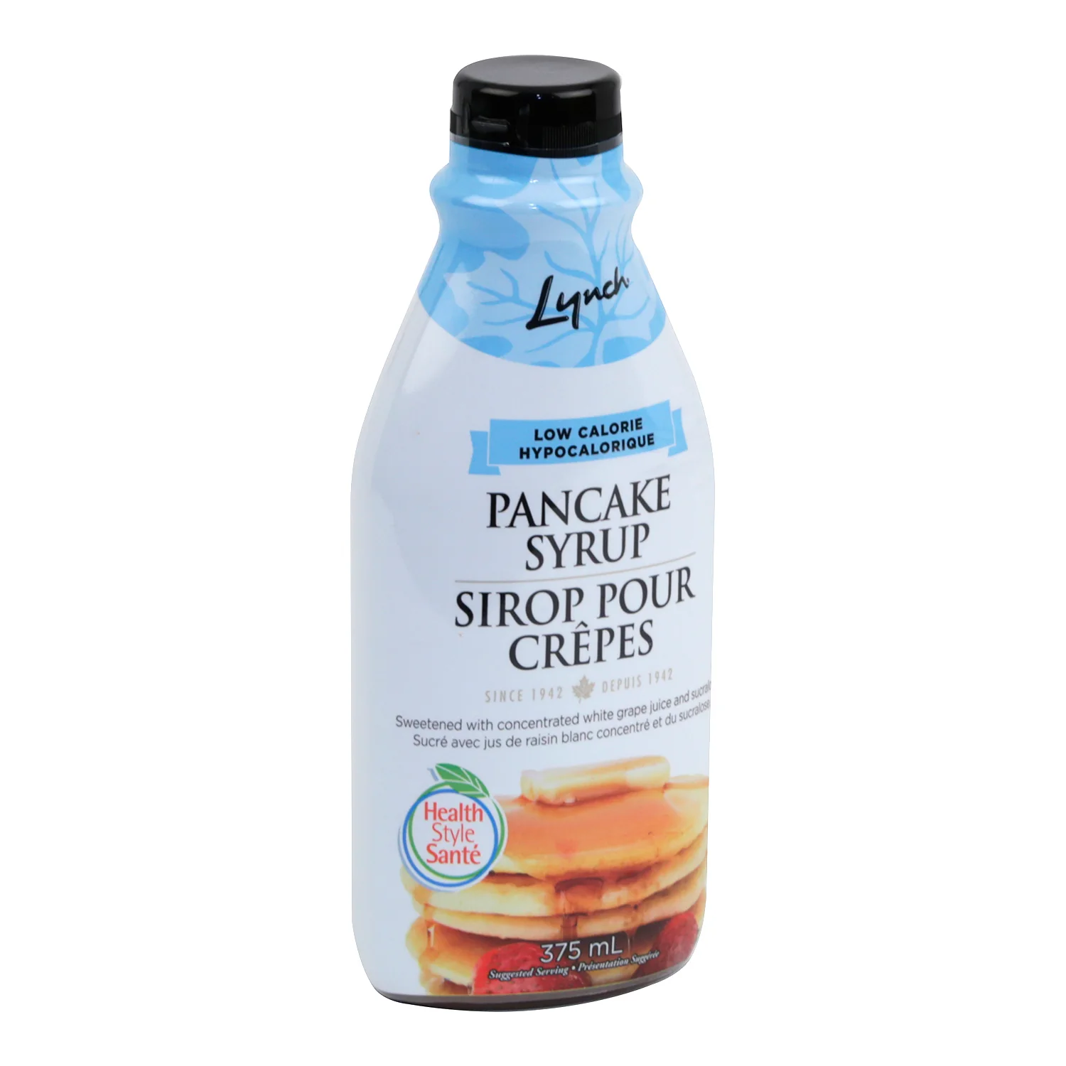 "Special Order" Syrup Pancake Low-Calorie Squeeze Bottle - 12 x 375 mL - Health Style - Restaurant and Foodservice Ingredients - Canadian Distribution - Ships Free Within Canada on Orders Above CAD $199