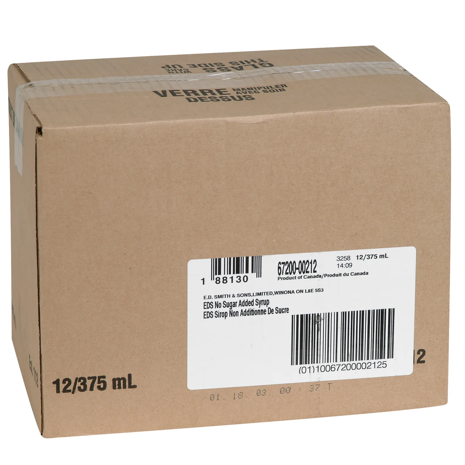 Syrup Table No Sugar Added - 12 x 375 mL - E D Smith & Son - Restaurant and Foodservice Ingredients - Canadian Distribution - Ships Free Within Canada on Orders Above CAD $199 - Image 3