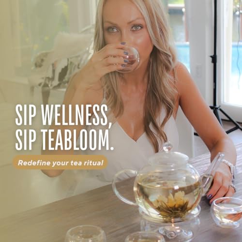 Teabloom – Flowering Tea Gift Set – Blooming Tea Flowers – 12 Flowers (36 Steeps) - Canadian Distribution - Ships Free Within Canada on Orders Above CAD $199 - Image 8