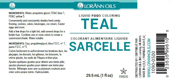 Teal Liquid Food Color - Liquid Food Coloring - 4 oz, 1 Gallon - Ships Free Within Canada on Orders Above CAD $199 - Image 2