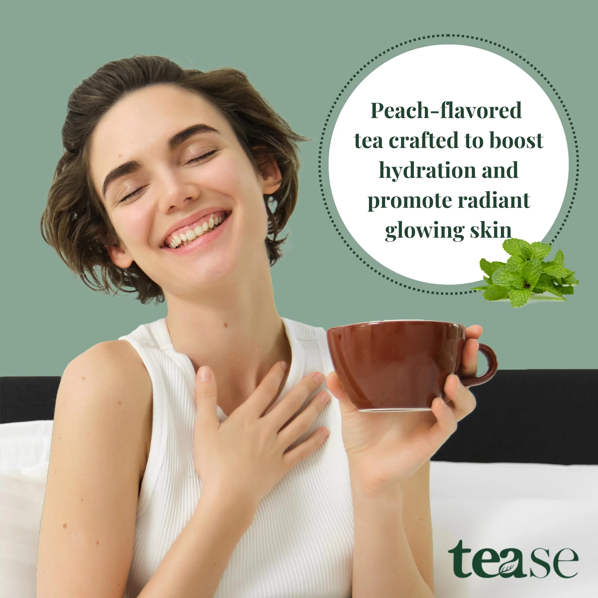 Tease Tea Organic Midnight Mint - Caffeine-Free Herbal Digestive Blend with Peppermint, Spearmint & Peach - Canadian Distribution - Ships Free Within Canada on Orders Above CAD $199 - Image 7