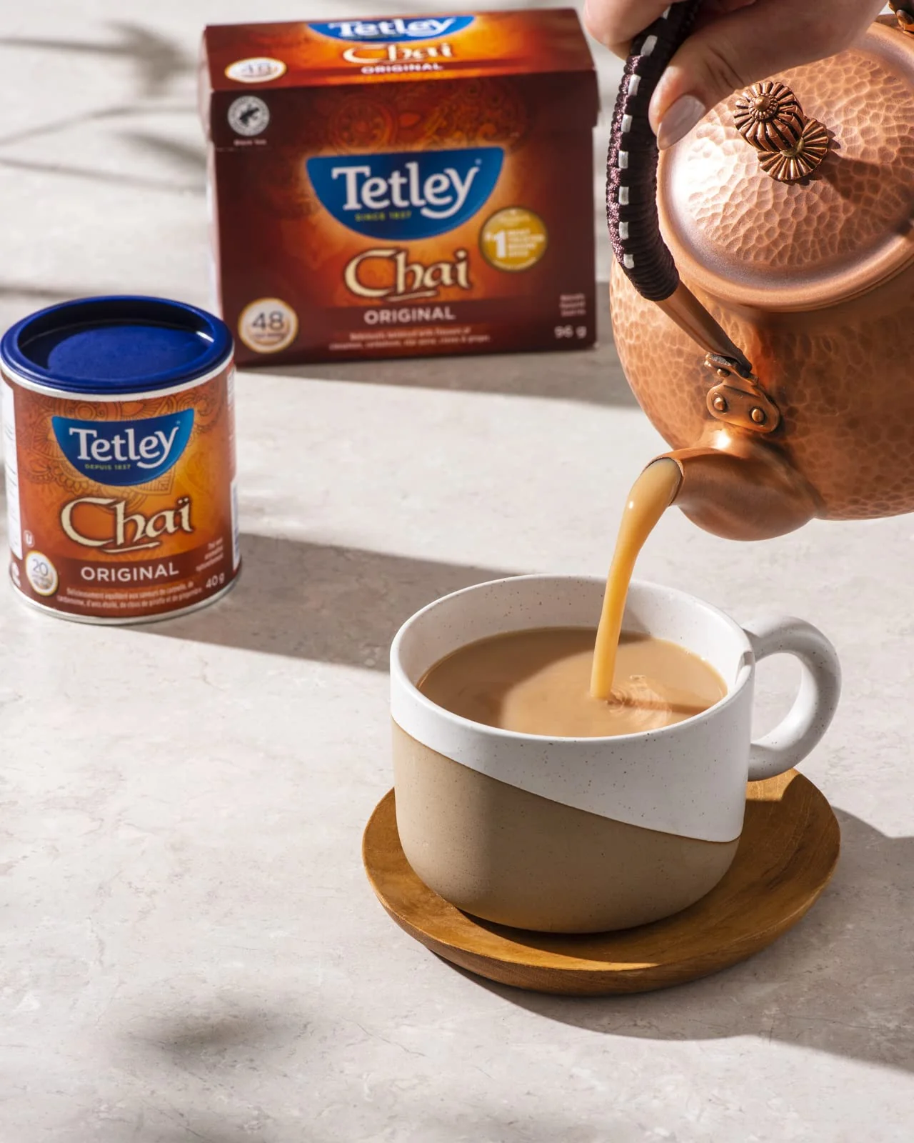 Tetley Chai Black Tea – Kosher Blend with Cinnamon, Cardamom, Ginger & Cloves, 20 Tea Bags per Box – 6-Box Bundle - Canadian Distribution - Ships Free Within Canada on Orders Above CAD $199 - Image 2