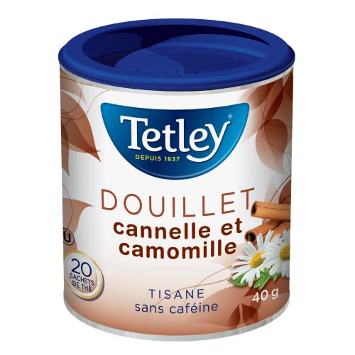 Tetley Cinnamon Camomile Herbal Tea – 20 Tea Bags per Box, 6-Pack Bundle, 40g, Caffeine-Free & Kosher - Canadian Distribution - Ships Free Within Canada on Orders Above CAD $199 - Image 2