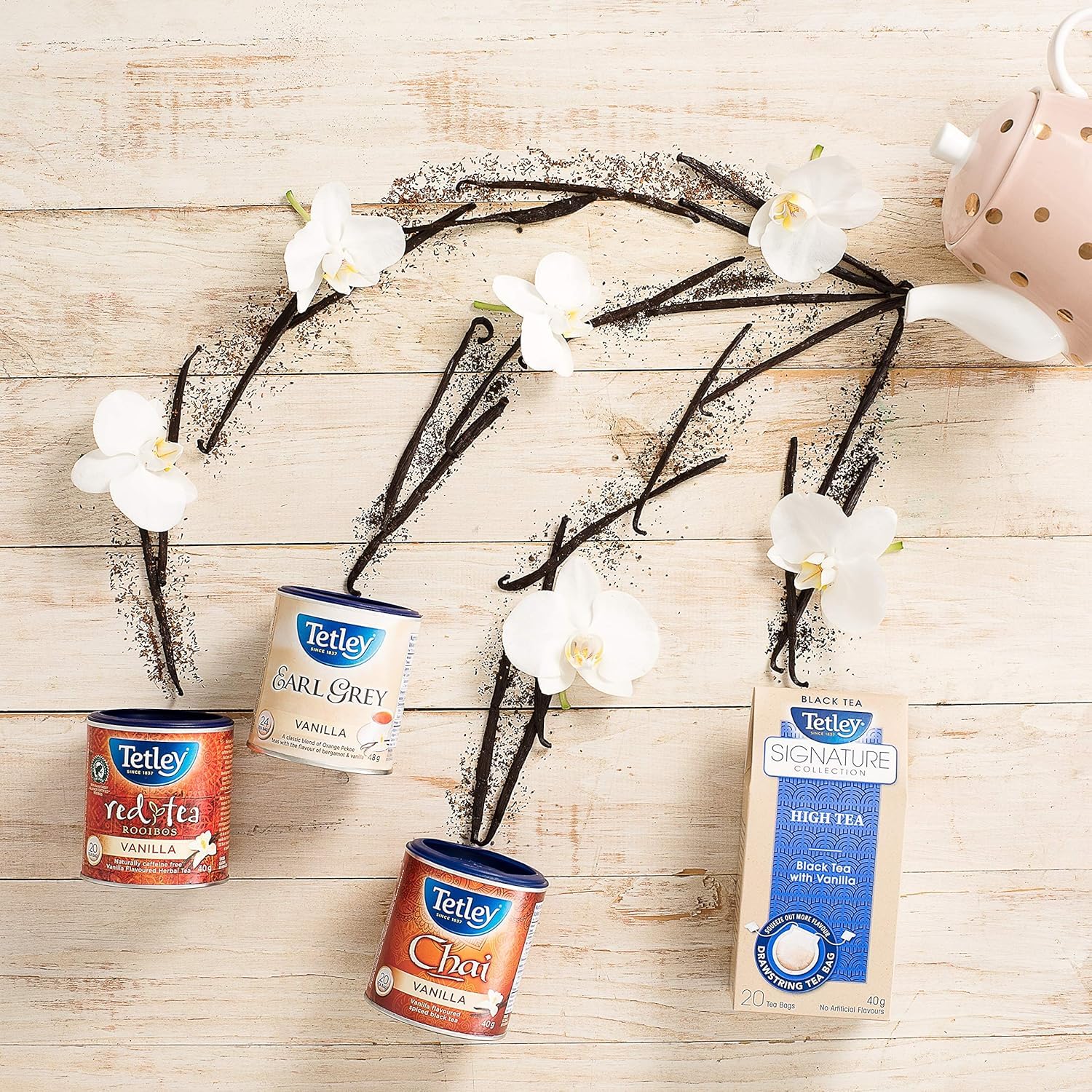 Tetley Earl Grey Vanilla Black Tea - 6 Pack (144 Tea Bags, 288g Total) - Canadian Distribution - Ships Free Within Canada on Orders Above CAD $199 - Image 6